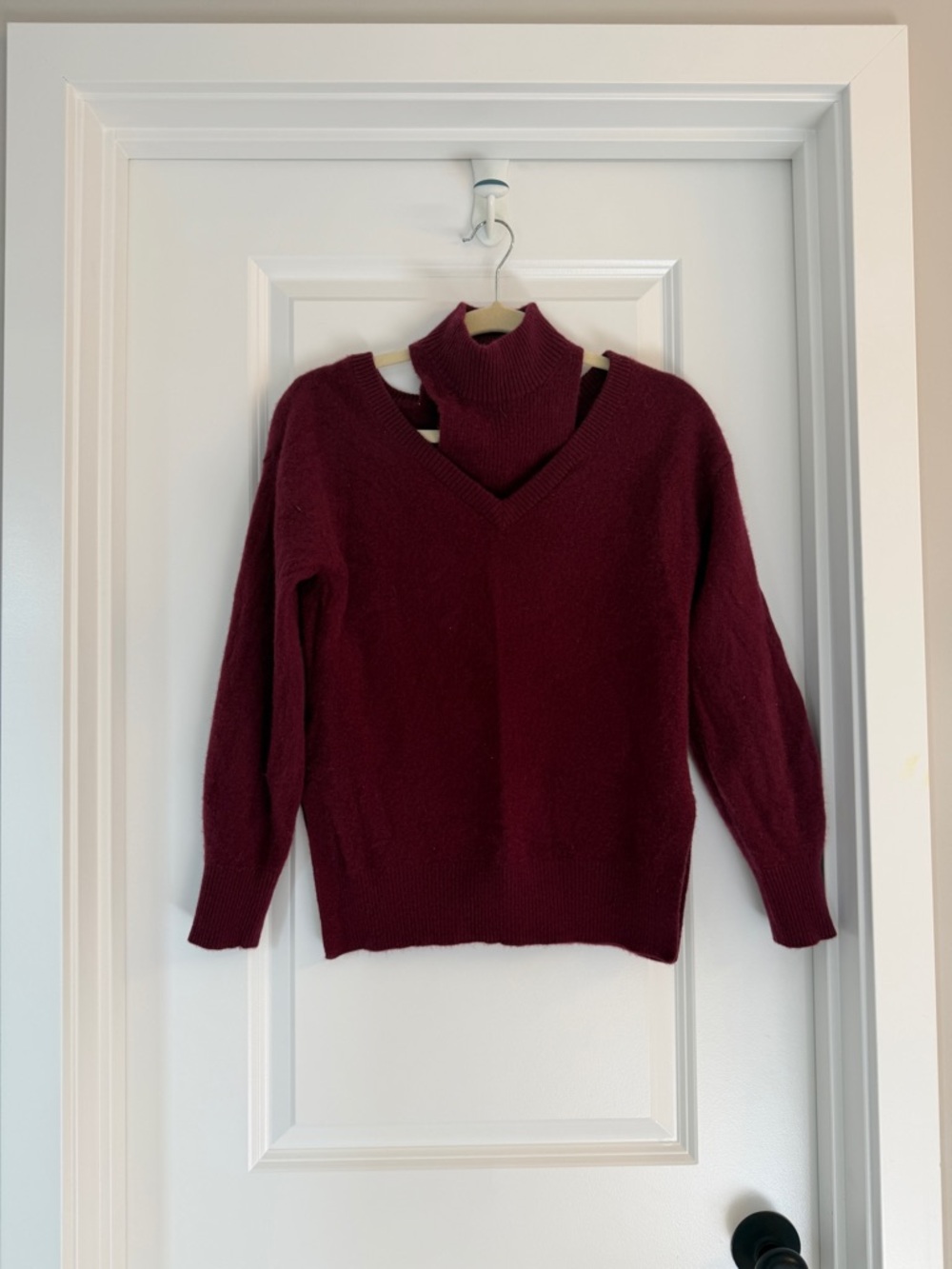 Naadam Cashmere Cut Out Turtleneck Sweater